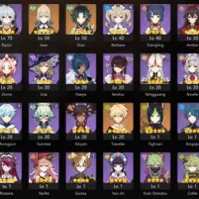 👑 AI 👑 冒険ランク 35 👑 5x ファイブ星5 24 👑 チャーズ 👑 ティナリ 👑 ジャン👑・魈 👑