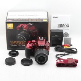 Nikon デジタル一眼レフカメラ D5500 18-55 VRII レンズキット レッド 2416万画素 3.2型液晶 タッチパネル D5500LK18-55RD