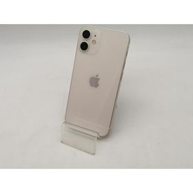 【中古】Apple au 【SIMロック解除済み】 iPhone 12 mini 64GB ホワイト MGA63J/A【OSU301】保証期間１ヶ月【ランクC】