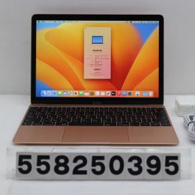 Apple MacBook Retina 12in 2017 A1534 ローズゴールド Core m3 7Y32 1.2GHz/8GB/256GB(SSD)/12W/WQXGA(2304x1440) 【558250395】