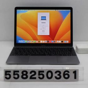 Apple MacBook Retina 12in 2017 A1534 スペースグレイ Core m3 7Y32 1.2GHz/8GB/256GB(SSD)/12W/WQXGA(2304x1440) 【558250361】