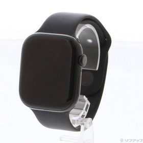 〔中古〕Apple(アップル) Apple Watch Series 10 GPS 46mm ジェットブラックアルミニウムケース ブラックスポーツバンド〔348-ud〕