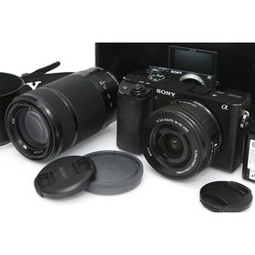 【全額返金保証】並品｜ソニー α6400 ILCE-6400Y ダブルズームレンズキット [ブラック]（センサー清掃済み） CA01-R3666-2Q4