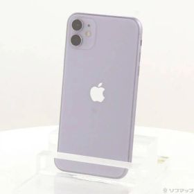 〔中古品〕 iPhone11 64GB パープル MWLX2J／A SIMフリー【262】