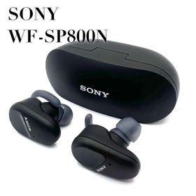 ソニー(SONY)の【美品】SONY WF-SP800N ワイヤレスイヤホン ブラック(ヘッドフォン/イヤフォン)
