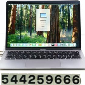 Apple MacBook Air M1 2020 A2337 スペースグレイ Apple M1 3.2GHz/8GB/256GB/WQXGA(2560x1600)/macOS Sequoia キー破損あり【中古】【20260108】
