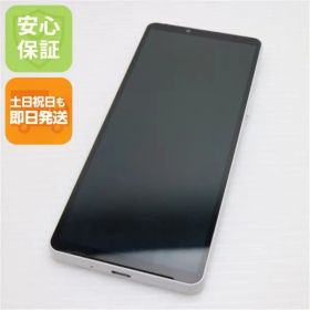 美品 SOG11 Xperia 10 V ホワイト AU スマホ SONY 即日発送 土日祝発送OK 03000