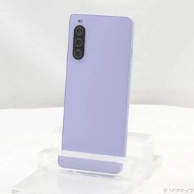 〔中古品〕 Xperia 10 V 128GB ラベンダー SOSAY1 Softbank SIMフリー【352】