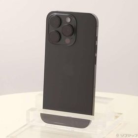 〔中古〕Apple(アップル) iPhone15 Pro 128GB ブラックチタニウム MTU73J／A SIMフリー〔371-ud〕