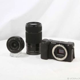〔中古品〕 α6400 ILCE-6400Y ダブルズームレンズキット ブラック【262】