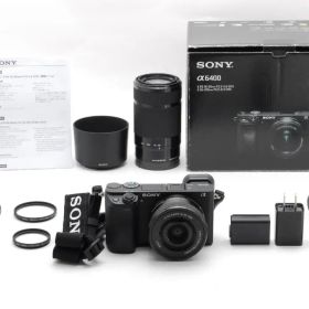 【ほぼ新品】ソニー Sony a6400 ダブルレンズキット ショット数138回