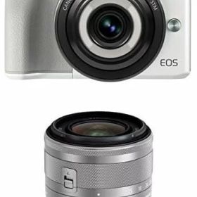 【中古】Canon ミラーレス一眼カメラ EOS M3(ホワイト)・クリエイティブマクロ ダブルレンズキット EOSM3WH-CMWLK