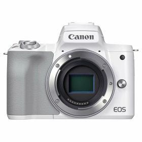 【送料無料】Canon ミラーレス一眼カメラ EOS Kiss M2 ボディー ホワイト KISSM2WH-BODY