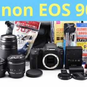 保証付き/Canon EOS 90D標準&望遠&単焦点トリプルレンズセット