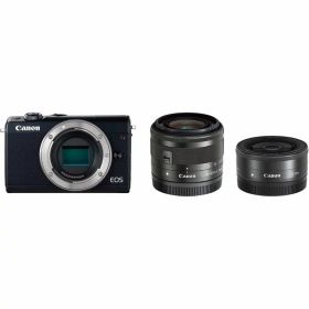【中古】キヤノン Canon EOS M100 ダブルレンズキット ブラック