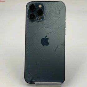 【中古】iPhone12 Pro Max 128GB パシフィックブルー MGCX3J/A AU版SIMフリ