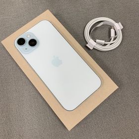 バッテリー100% iPhone15 128Gb ブルー国内版 SIMフリー 送料無料