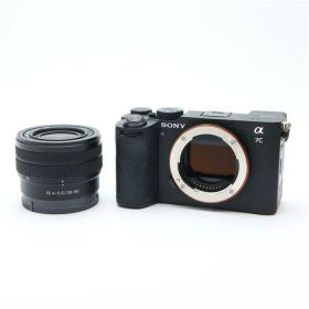 【中古】 《並品》 SONY α7C II ズームレンズキット ILCE-7CM2L B ブラック 【ホットシューバネ部品交換/各部点検済】 [ デジタルカメラ ]