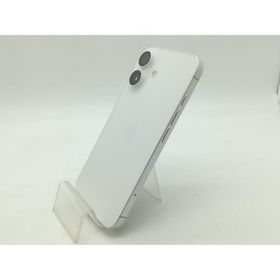 【中古】Apple 国内版 【SIMフリー】 iPhone 16 128GB ホワイト MYDR3J/A【広島】保証期間１ヶ月【ランクB】