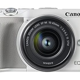 【中古】Canon ミラーレス一眼カメラ EOS M3 レンズキット(ホワイト) EF-M15-45mm F3.5-6.3 IS STM 付属 EOSM3WH-1545ISSTMLK