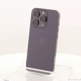 〔中古品〕 iPhone14 Pro 256GB ディープパープル MQ1E3J／A SIMフリー【198】
