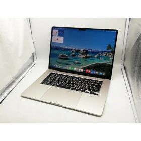 【中古】Apple MacBook Air 15インチ M2(CPU:8C/GPU:10C) 8GB/256GB スターライト MQKU3J/A (M2,2023)【横浜】保証期間1ヶ月【ランクB】