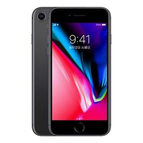 iPhone8[128GB] SIMロック解除 au/UQ スペースグレイ【安心保 …