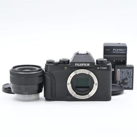 フジフイルム(富士フイルム)のFUJIFILM X-T100レンズキット ブラック(ミラーレス一眼)