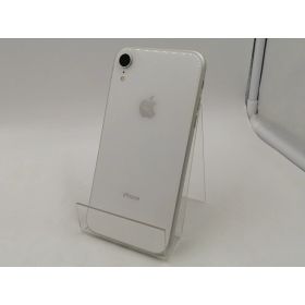 【中古】Apple au 【SIMロック解除済み】 iPhone XR 64GB ホワイト MT032J/A【千葉】保証期間1週間【ランクC】