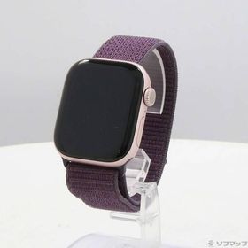 〔中古〕Apple(アップル) 〔展示品〕 Apple Watch Series 10 GPS 42mm ローズゴールドアルミニウムケース プラムスポーツループ〔258-ud〕