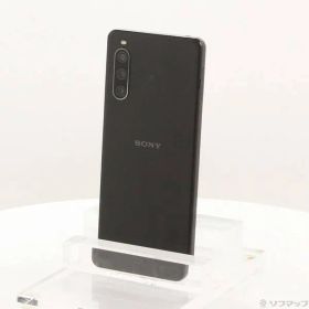 〔中古品〕 Xperia 10 IV 128GB ブラック A202SO Softbank SIMフリー【348】