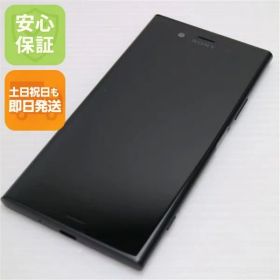 超美品 701SO Xperia XZ1 ブラック スマホ 即日発送 スマホ 白ロム SOFTBANK SONY 土日祝発送OK 07000