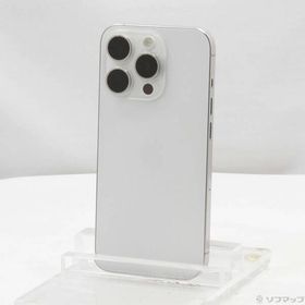 〔中古〕Apple(アップル) iPhone15 Pro 128GB ホワイトチタニウム MTU83J／A SIMフリー〔297-ud〕