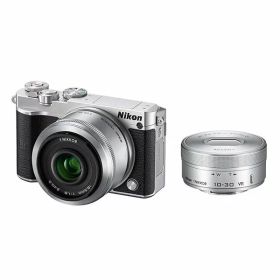 【中古】ニコン Nikon J5 ダブルレンズキット シルバー J5WLKSL micro