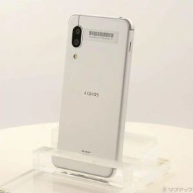 【中古】SHARP(シャープ) AQUOS sense3 ジャパネット版 64GB シルバーホワイト SHWHM Y!mobile 【262-ud】