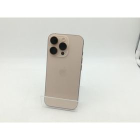 【中古】Apple docomo 【SIMフリー】 iPhone 16 Pro 128GB デザートチタニウム MYMX3J/A【神戸】保証期間１ヶ月【ランクB】