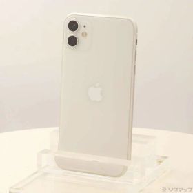 【中古】Apple(アップル) iPhone11 64GB ホワイト MWLU2J／A SIMフリー 【344-ud】