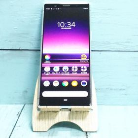 au Xperia5 SOV41 グレー 本体 白ロム SIMロック解除済み SIMフリー 495056