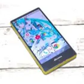 docomo AQUOS シルバー×イエロー SIMフリー ワンセグ r-8