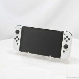 【中古】Nintendo(任天堂) Nintendo Switch 有機ELモデル Joy-Con(L)／(R) ホワイト 【377-ud】