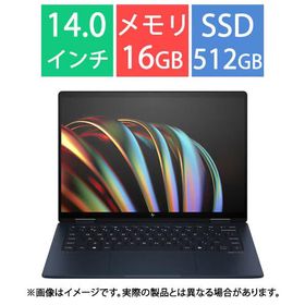 HP ノートパソコン HP Envy x360 14-fc0017TU 9W667PA-AAAA [ミッドナイトブルー] インテル Core Ultra 5 125U メモリ：16GB SSD 512GB Windows 11 Home 展示品