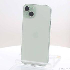 〔中古〕Apple(アップル) iPhone15 Plus 128GB グリーン MU0E3J／A SIMフリー〔258-ud〕
