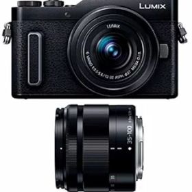 【中古】パナソニック ミラーレス一眼カメラ ルミックス GF10 ダブルレンズキット 標準ズームレンズ/望遠ズームレンズ付属 ブラック DC-GF10WA-K