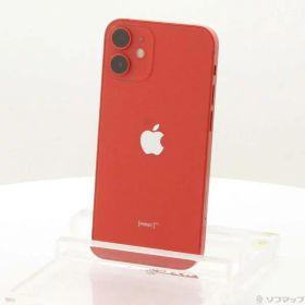 【中古】Apple(アップル) iPhone12 mini 64GB プロダクトレッド MGAE3J／A SIMフリー 【258-ud】