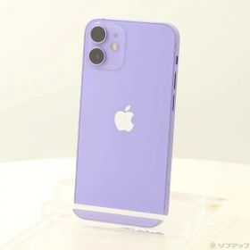 【中古】Apple(アップル) iPhone12 mini 64GB パープル MJQC3J／A SIMフリー 【258-ud】