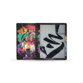 MightySkins Glossy Glitter Skin Compatible with Kindle Scribe (2022) Full Wrap - Rainbow Wolf | Protective High-Gloss Glitter Finish | Eas_並行輸入