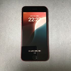 超美品 国内版 SIMフリー iPhoneSE 第3世代 128GB レッド色