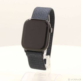 【中古】Apple(アップル) Apple Watch Series 10 GPS 46mm ジェットブラックアルミニウムケース インクスポーツループ 【349-ud】