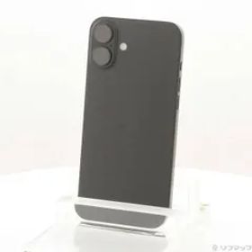 〔中古品〕 iPhone16 Plus 128GB ブラック MXVA3J／A SIMフリー【344】