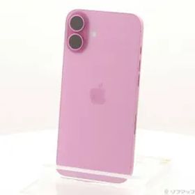 〔中古品〕 iPhone16 Plus 256GB ピンク MXVJ3J／A SIMフリー【344】